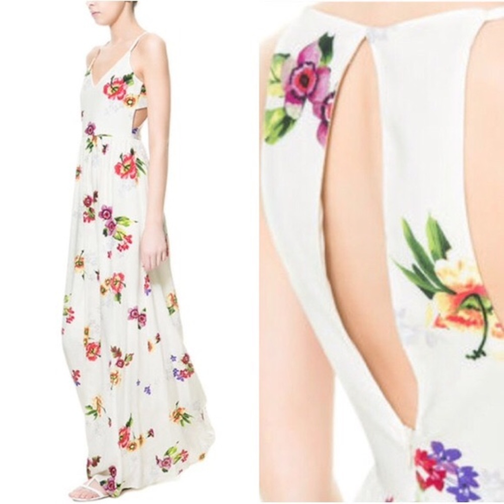 Zara floral dress